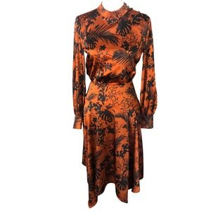 Future Collective‎ Long Sleeve Mock Neck Asymmetrical A-Line Dress Size XXS